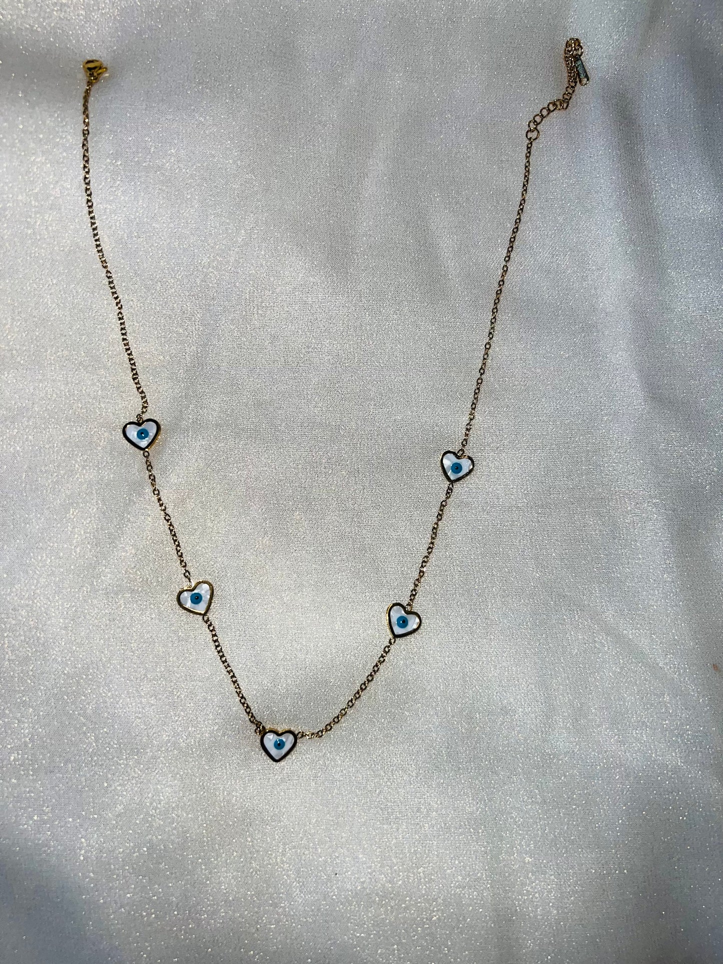 Protective Heart Eye Necklace