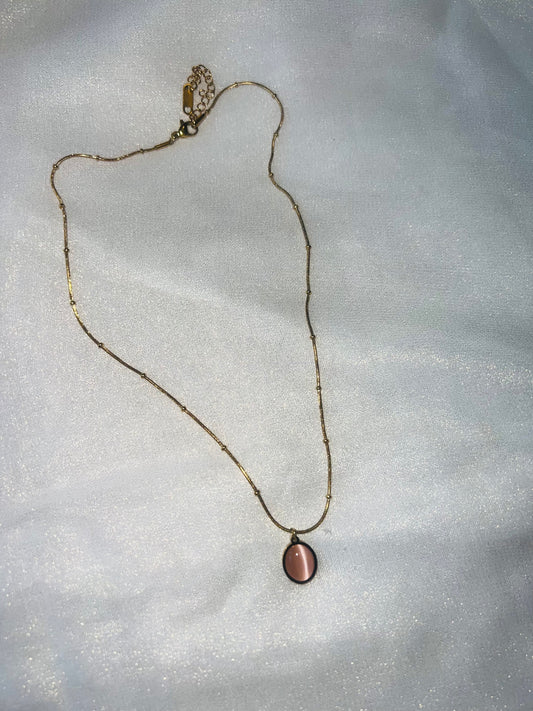 Golden Amber Drop Pendant